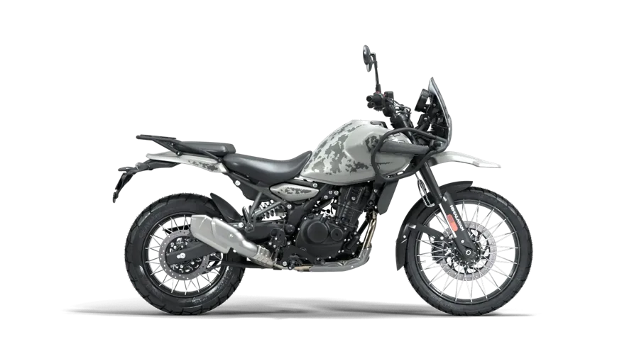 Royal Enfield Himalayan 450 Kamet White – Bianco/grigio mimetico
